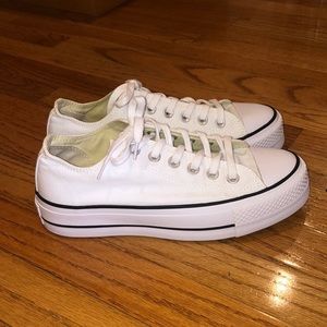 White platform converse